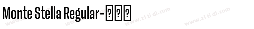 Monte Stella Regular字体转换